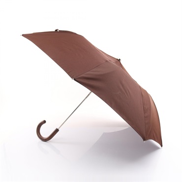 HERMES umbrella Other miscellaneous goods polyester Brown Used unisex SHW