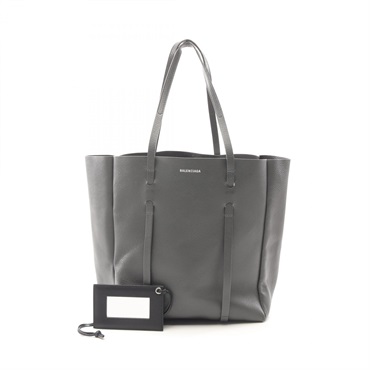 BALENCIAGA Everyday Tote S Hand Bag 475199 leather Gray Used Women