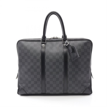 LOUIS VUITTON Porte Document Voyage Business bag N41125 Damier graphite Used LV