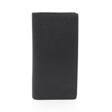 LOUIS VUITTON Portefeuille Ron Bifoldpurse M30541 Taiga leather Black Ardoise LV