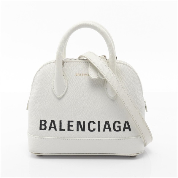 BALENCIAGA ville xxs top handle shoulder bag 550646 leather White Used Women