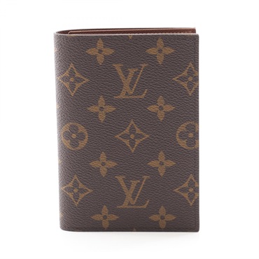 LOUIS VUITTON Couverture Passpole NM Card Case M64502 Monogram canvas Brown Used