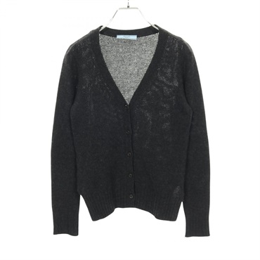 PRADA Knitwear sweater cardigan P25323 cashmere Gray Used Women size 38