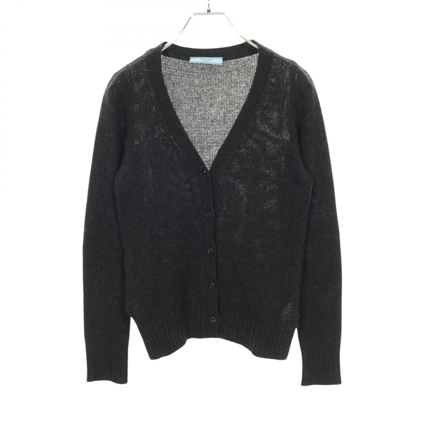PRADA Knitwear sweater cardigan P25323 cashmere Gray Used Women size 38