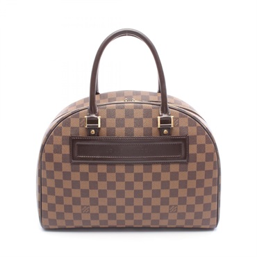 LOUIS VUITTON Nolita Handbag N41455 Damier Ebene leather Brown Used Women