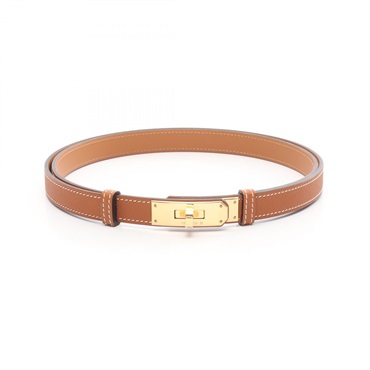 HERMES Kelly belt ceinture Y Epsom Gold Brown Used Women PGHW