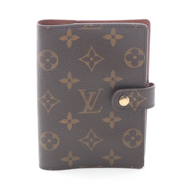 LOUIS VUITTON Agenda PM Notebook planner cover R20005 Monogram canvas Used LV