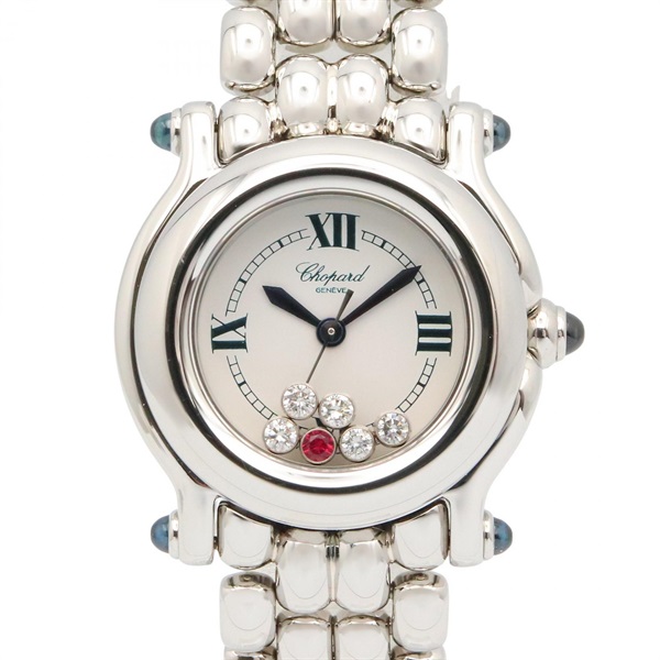 Chopard Happy sports Wrist Watch 27/8250-23 Quartz SS Diamond Used Women