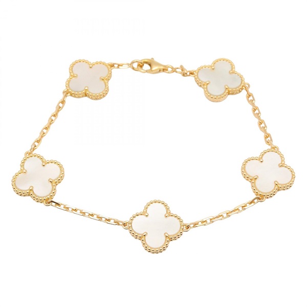 Van Cleef & Arpels Vintage Alhambra Mother of Pearl Bracelet VCARA41800 18KYG