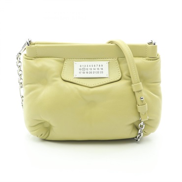 Maison Margiela 11 GLAM SLAM Shoulder Crossbody Bag S56WF0161 leather Lime Used