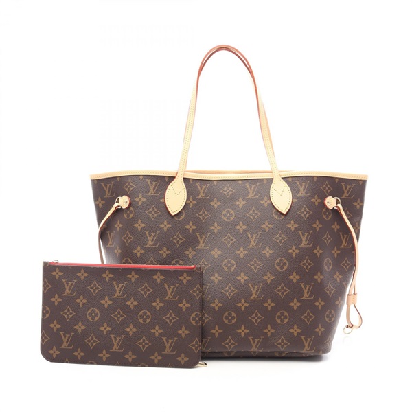 LOUIS VUITTON Neverfull MM Tote Shoulder Bag M46987 Monogram canvas Cerise