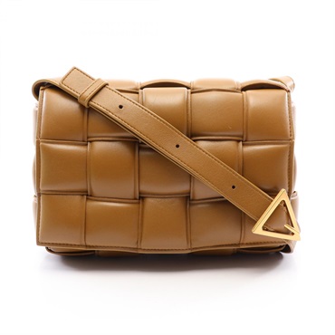 BOTTEGA VENETA Padded Cassette Intrecciato Shoulder Crossbody Bag leather Used