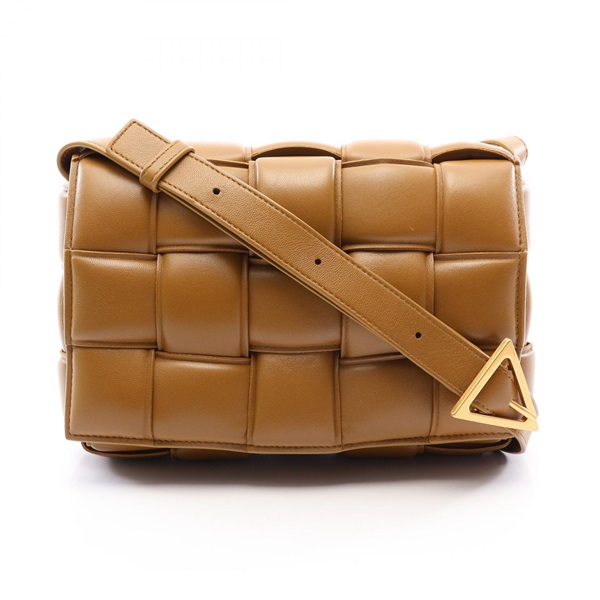 BOTTEGA VENETA Padded Cassette Intrecciato Shoulder Crossbody Bag leather Used