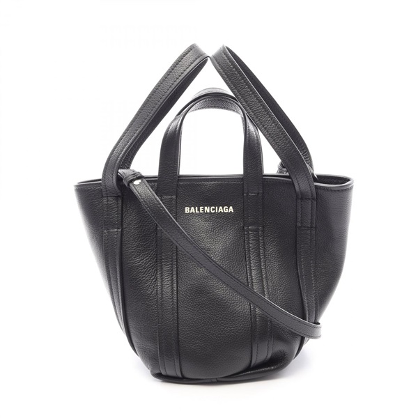 BALENCIAGA Everyday XS North South Crossbody Tote Handbag 672793 leather Used