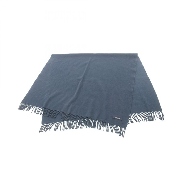 BURBERRY Stole shawl wrap cashmere Navy Used Women