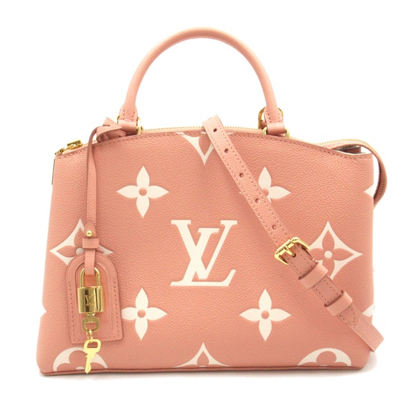 LOUIS VUITTON Petit Palais PM Shoulder Bag M46353 Monogram leather Pink Used LV