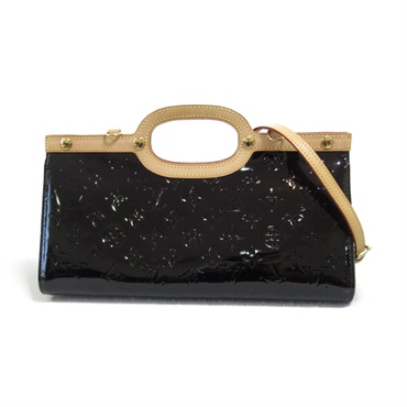 LOUIS VUITTON Roxbury Drive 2way Handbag M91995 Vernis enamel Amarrant Used LV
