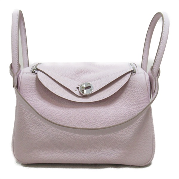 HERMES Lindy 26 Verso Mauve Pale Shoulder Bag 2way Clemence leather Purple Used