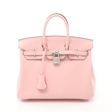 HERMES Birkin 25 Handbag Swift leather Pink Rose sakura Used Women Z SHW