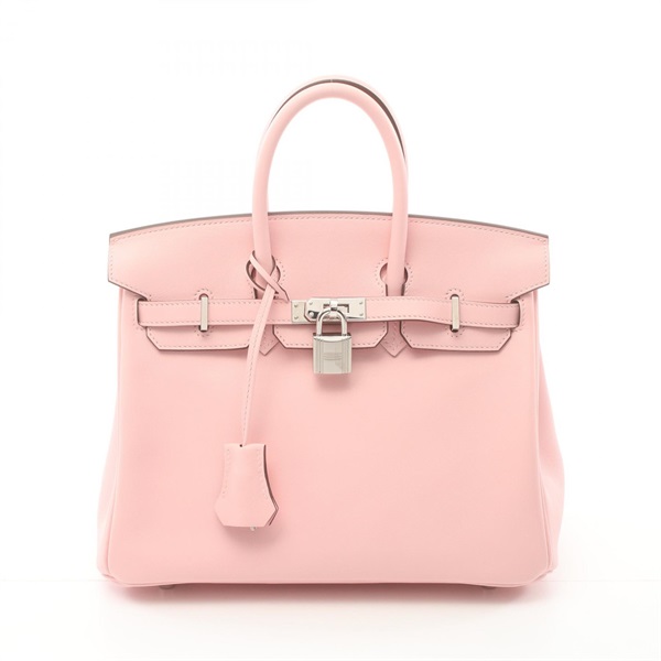 HERMES Birkin 25 Handbag Swift leather Pink Rose sakura Used Women Z SHW