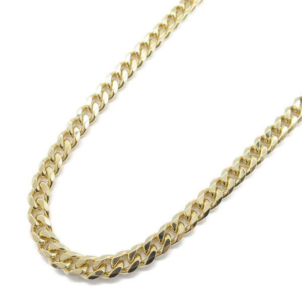 JEWELRY Double 8 side Flat link chain necklace 49.5cm K18 Yellow Gold Used