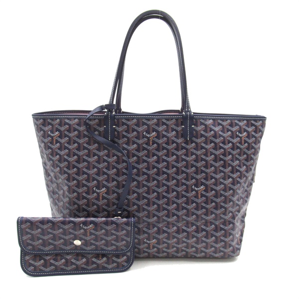 GOYARD Saint Louis PM Tote shoulder Bag canvas Purple Used women