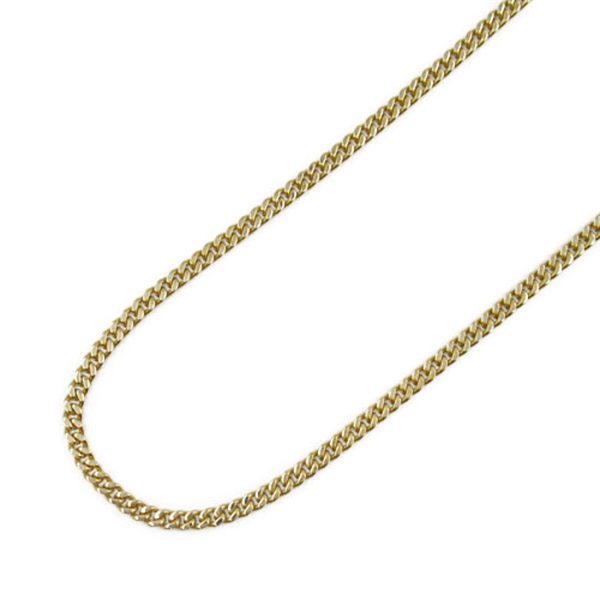 JEWELRY 2 sided S Curb chain Necklace K18 YG Yellow Gold Used