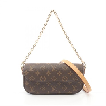 LOUIS VUITTON Wallet on Chain Ivy Hand shoulder bag M81911 canvas Brown used LV