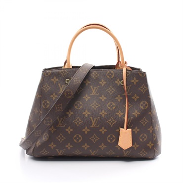 LOUIS VUITTON Montaigne MM Shoulder Hand bag M41056 Monogram canvas Used Women