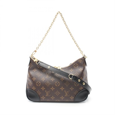 LOUIS VUITTON Boulogne NM Shoulder bag M45831 canvas leather Brown Black Used LV