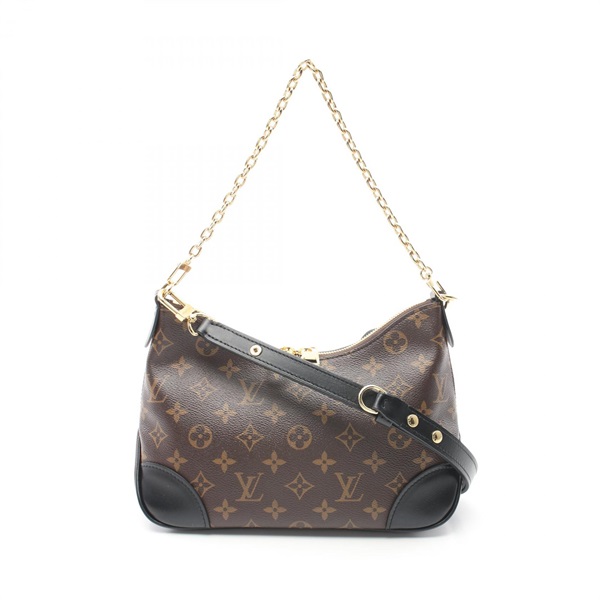 LOUIS VUITTON Boulogne NM Shoulder bag M45831 canvas leather Brown Black Used LV