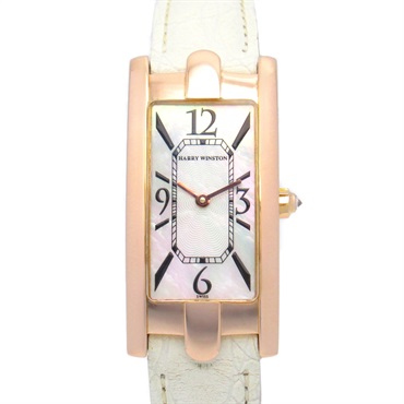 HARRY WINSTON Avenue C Wrist Watch 330.LQR Quartz 18KPG Gold Used Women