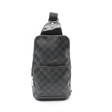 LOUIS VUITTON Avenue sling Waist bum bag N41719 Damier graphite leather Black