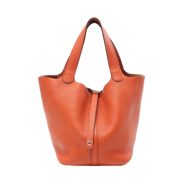 HERMES Picotin Lock MM Hand bag X Taurillon Clemence Terre batue SHW Used