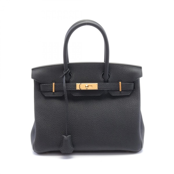 HERMES Birkin 30 Hand bag B Togo leather GHW Black Used