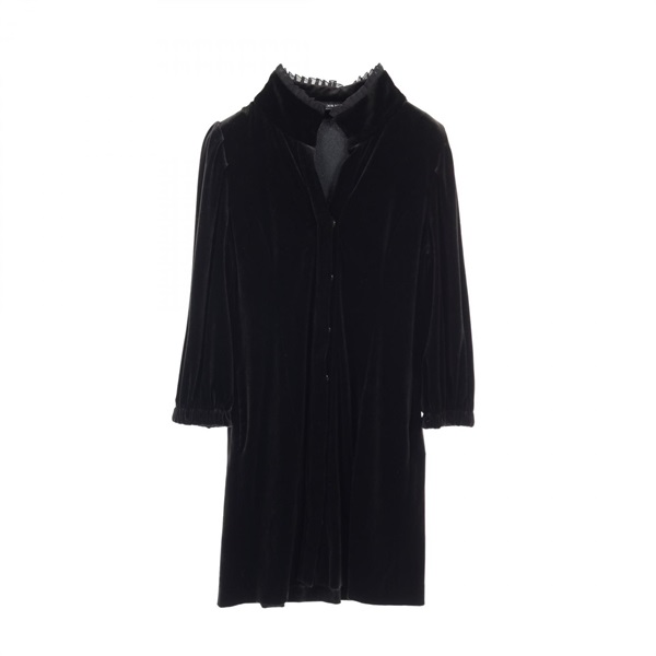 VELOUR NOIR by FOXEY NEWYORK ドレス オーレリー 40 ベルベットブラック ストレッチベロア×シフォン '14年商品 32166 VELOUR NOIR by FOXEY NEW YORK カーディガン レディース