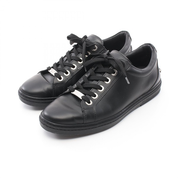 JIMMY CHOO CASH sneakers Shoes leather Black Used Women #41