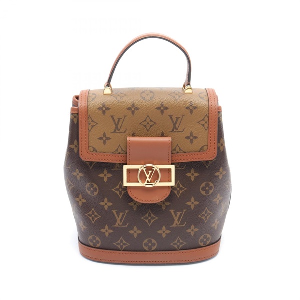 LOUIS VUITTON Dauphine Monogram Reverse Rucksack Backpack M45142 canvas leather