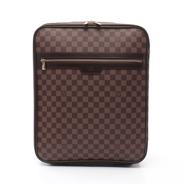 LOUIS VUITTON Pegas 50 Carry Bag N23256 Damier canvas Brown Ebene Used Women