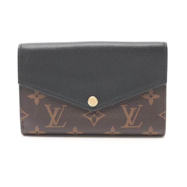 LOUIS VUITTON Portefeuille Pallas Compact wallet M60990 Monogram Black used LV