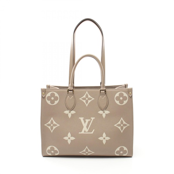 LOUIS VUITTON On the Go MM Bicolor Tote shoulder Bag M45494 Monogram empreinte