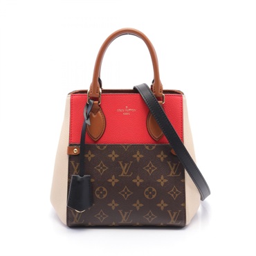 LOUIS VUITTON Fold PM Tote shoulder crossbody Bag M45389 Monogram Cerise noir