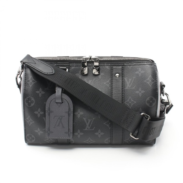 LOUIS VUITTON City Keepall Shoulder Bag M45936 Monogram Eclipse Reverse Black LV