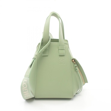 LOEWE hammock compact 2way shoulder crossbody Hand bag A538H13X07 leather Green
