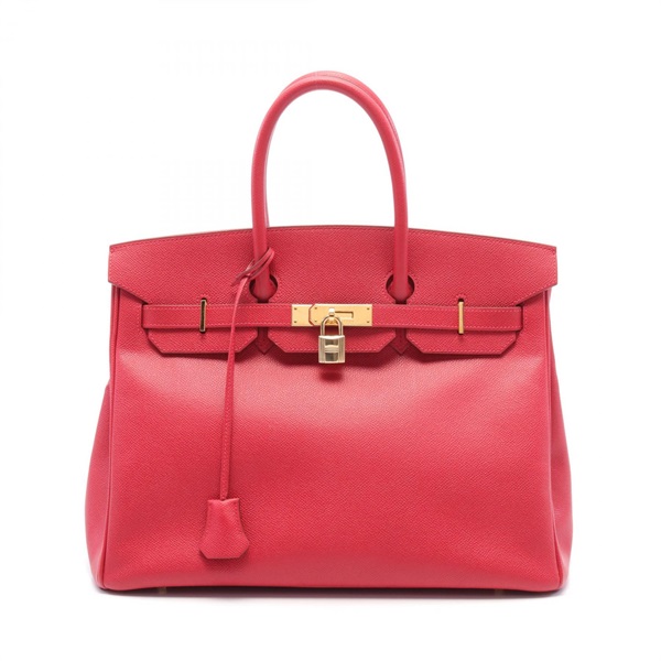 HERMES Birkin 35 Hand bag G Epsom Rouge casaque Used GHW