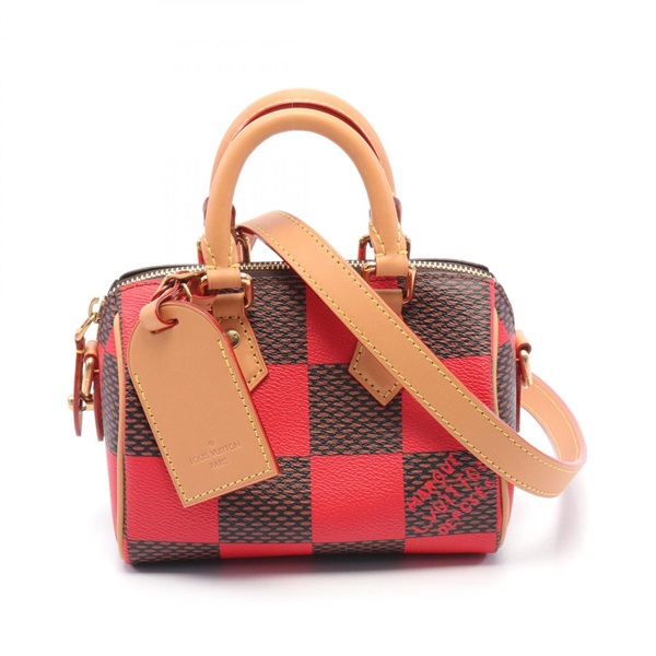 LOUIS VUITTON Speedy Bandouliere 18 Hand bag N40611 Damier pop canvas leather