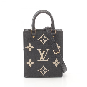 LOUIS VUITTON Petit Sac Plat 2way Crossbody bag M57933 Monogram empreinte used