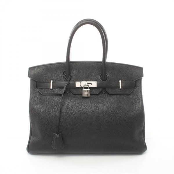 HERMES Birkin 35 Hand bag T Togo leather Black Used SHW