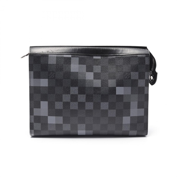 LOUIS VUITTON Pochette Voyage MM clutch bag N60175 Damier Graphite Pixel canvas