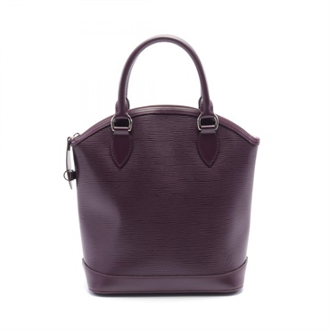 LOUIS VUITTON Lockit PM Tote Bag M4229K Epi leather Purple Cassis Used